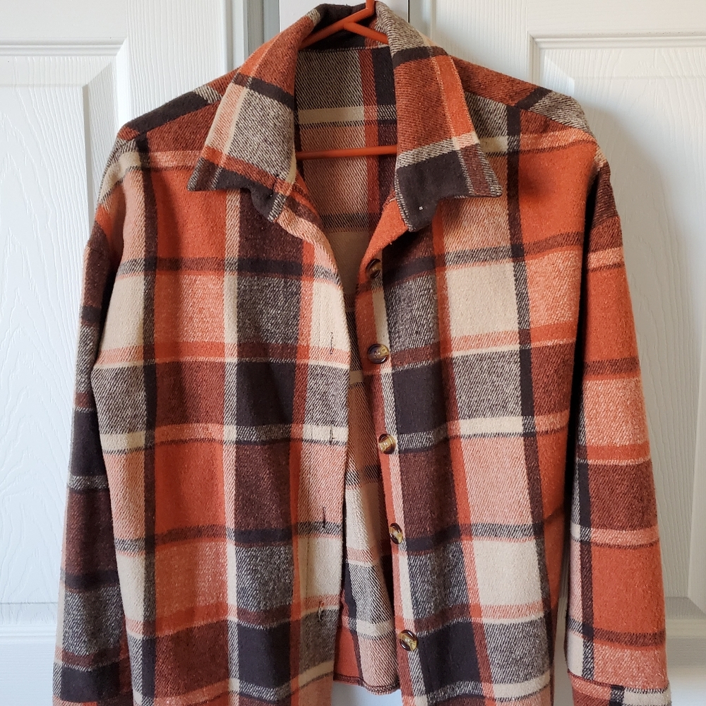 Rust flannel size medium